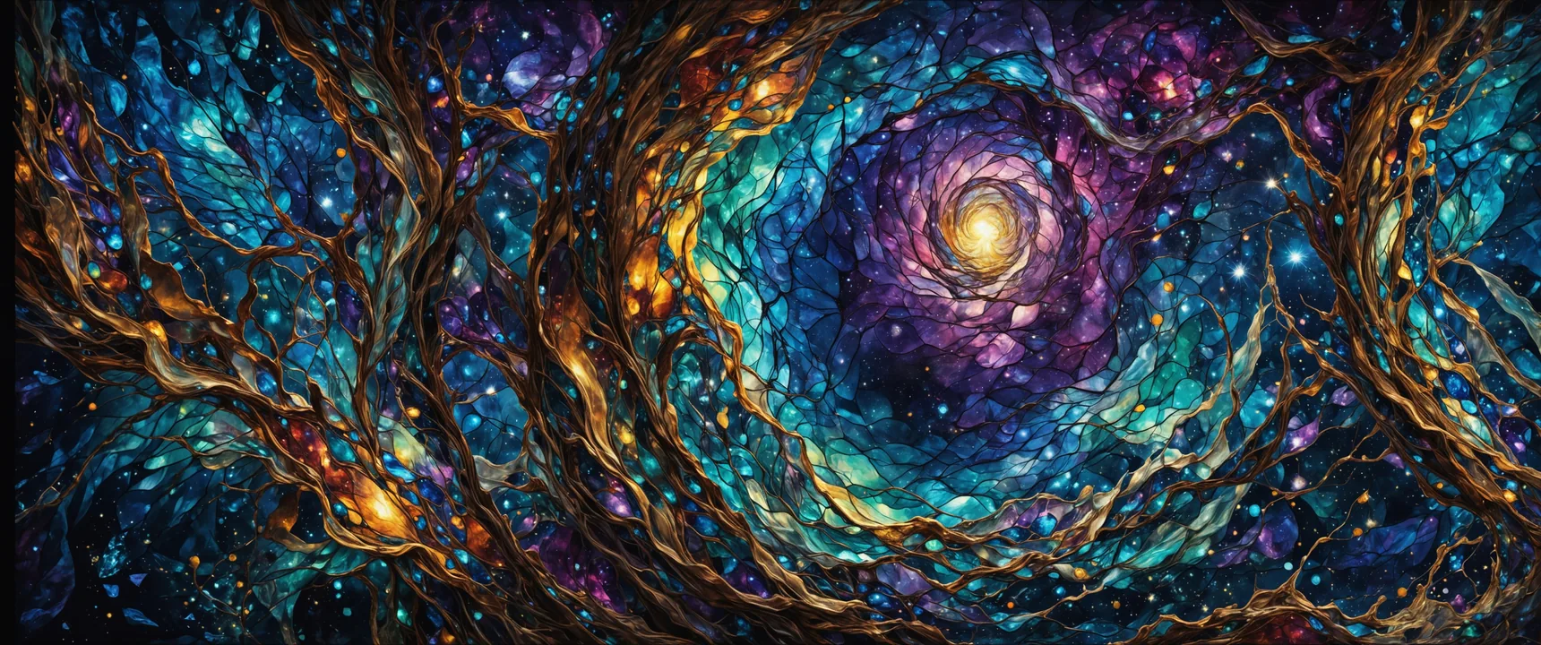 AI Art - Cosmic Spiral